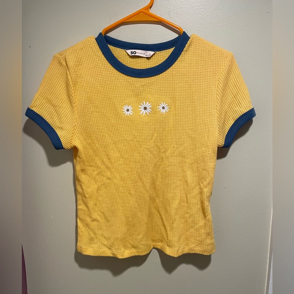 SO Yellow Flower Shirt